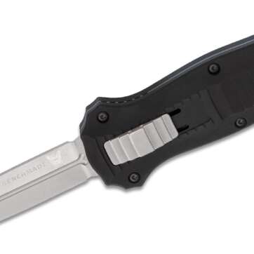 benchmade 3350 mini infidel dagger auto otf knife 310 d2 satin double edge