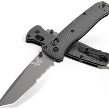 benchmade 537sgy 03 bailout axis folding knife 338 cpm m4 tungsten gray