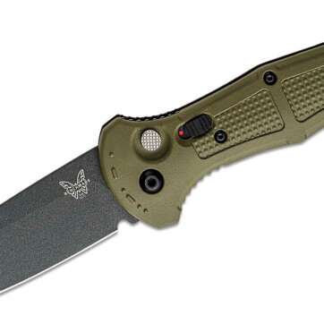 benchmade 9070bk 1 claymore auto folding knife 36 cpm d2 cobalt black drop