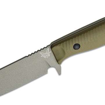 benchmade anonimus fixed blade knife 5 cpm cruwear tungsten gray drop point