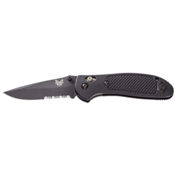 benchmade griptilian axis lock knife gray blue g 10 345 black serr