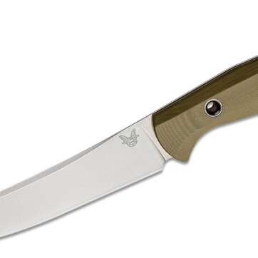 benchmade hunt meatcrafter fixed blade knife 608 cpm s45vn stonewashed 2