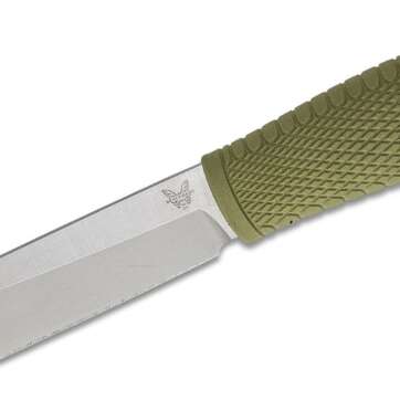 benchmade leuku fixed blade bushcraft knife 519 cpm 3v satin drop point