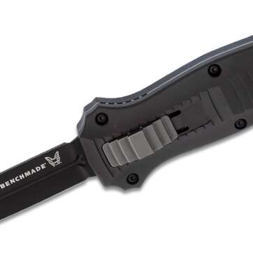 benchmade mini infidel dagger auto otf knife 310 d2 black double edge