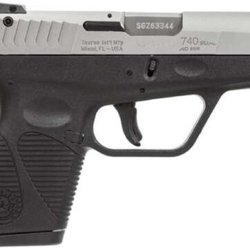 buy taurus 740 slim sa da 40s w 3 barrel black polymer grip ss slide 6rd