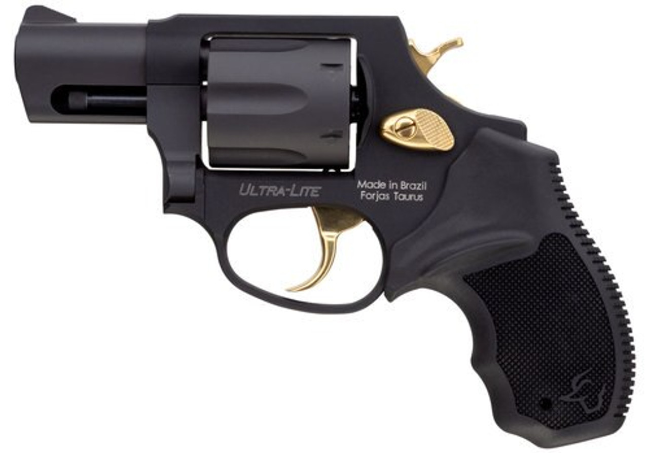 buy taurus 856 38 special 2 barrel black rubber grip gold accents 6rd