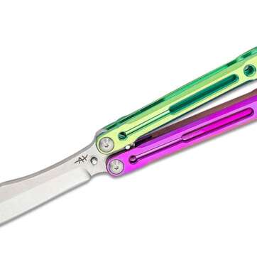 heibel knives invictus balisong 111 butterfly knife 475 rwl 34 stonewashed