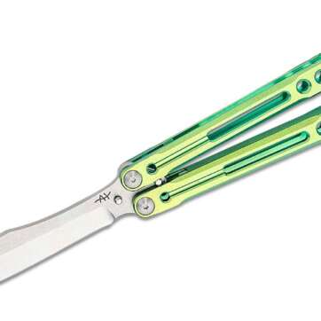 heibel knives invictus balisong 95 butterfly knife 475 rwl 34 stonewashed