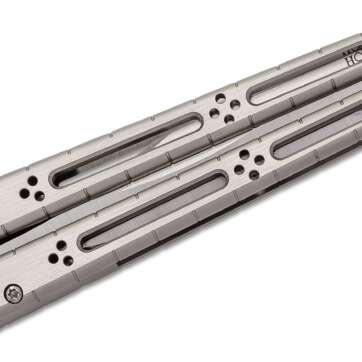 hom design basilisk r balisong butterfly knife 4625 154cm recurve bowie 1