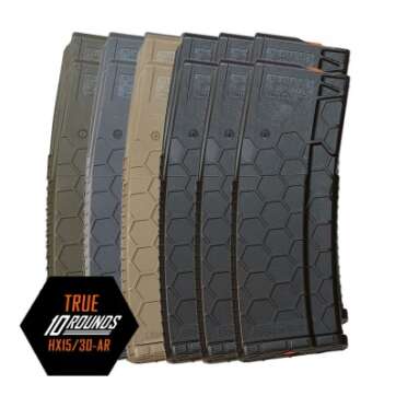 6 pack of hexmag series 2 ar 15 223 556 10 30 round polymer magazine