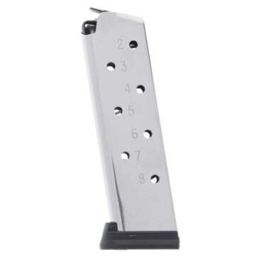 check mate 1911 45 acp 8 round hybrid magazine with extended removable base