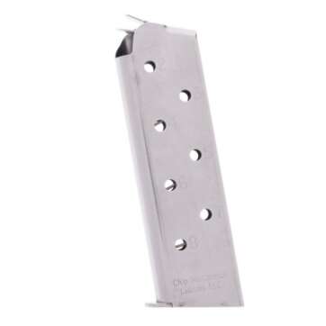 cmc products 1911 match grade 45 acp 8 round stainless steel magazine
